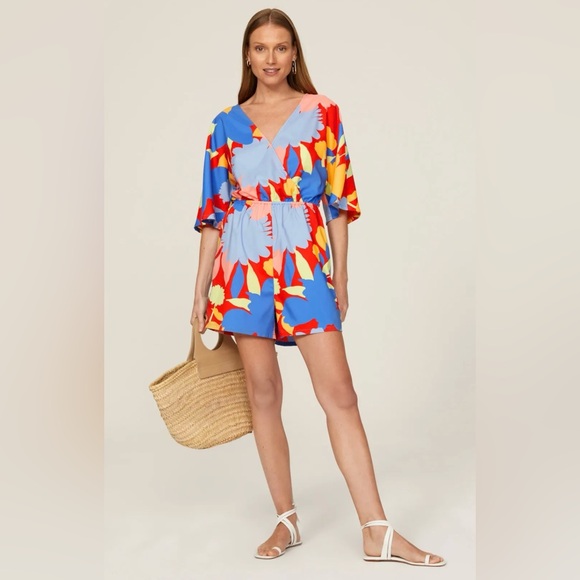Peter Som Rent the Runway Floral Romper, Size 6 - Picture 1 of 10